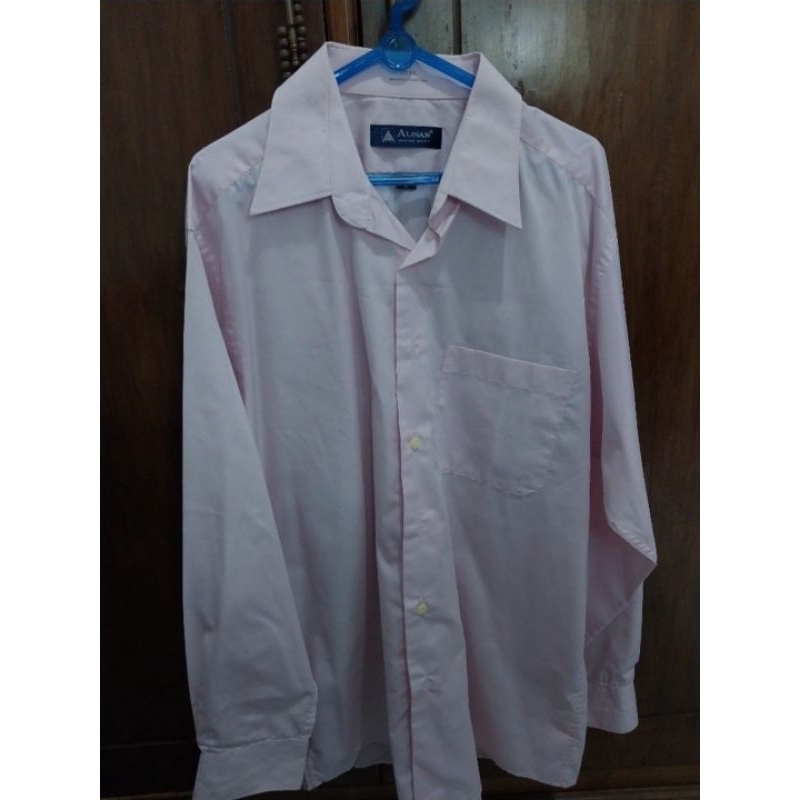 [Preloved] Kemeja Oversize Pink Alisan