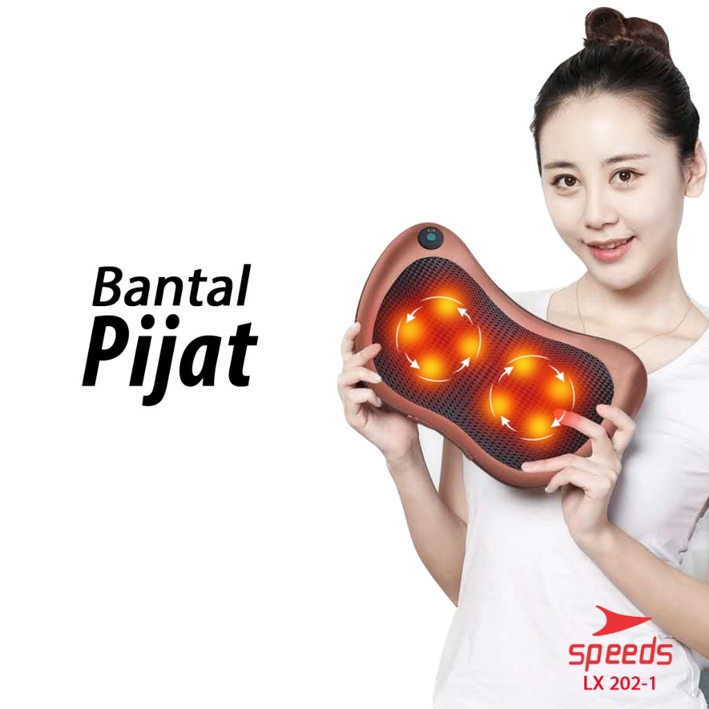 CALARY Bantal Pijat 8 Bola Portable Car And Home Masaage Pillow 202-1