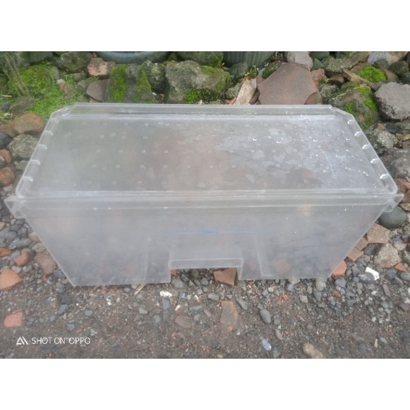 RAK SAYUR LENGKAP DENGAN TUTUP KULKAS SHARP 1 PINTU ORIGINAL COPOTAN