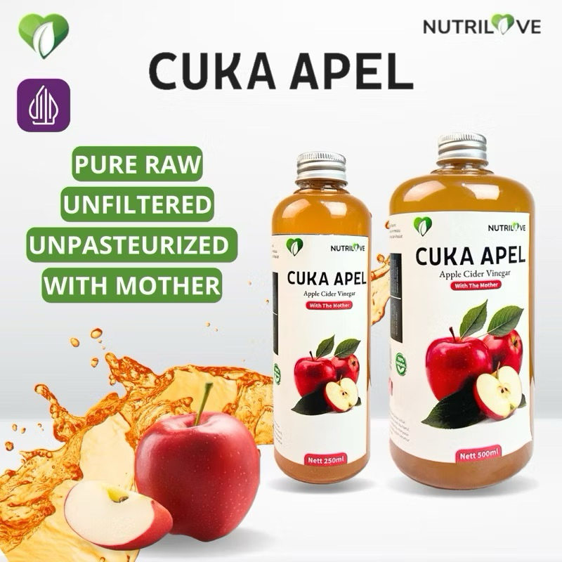 

Cuka Apel Nutrilove 1 Liter Hemat - Cuka Apel Original - Diet Detox