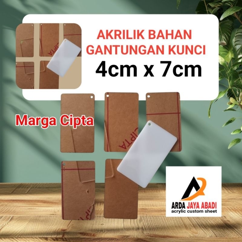 

akrilik gantungan kunci 4 x 7 bahan gantungan kunci ganci kosongan
