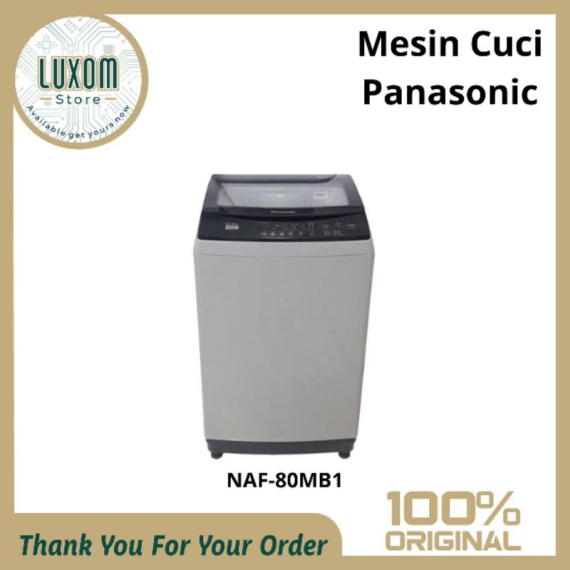 Mesin Cuci Panasonic NAF-80MB1 (8kg)/mesin cuci Panasonic 1 tabung/mesin cuci/Panasonic