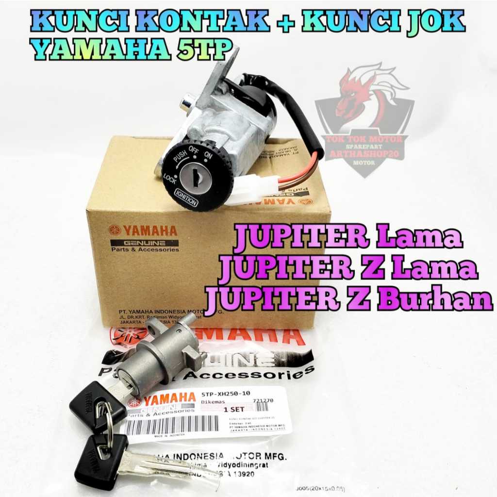 KUNCI KONTAK + Konci JOk 5tp  ASLI ORIGINAL Motor YAMAHA Jupiter Lama , JUPITER Z BURHAN BURUNG HANT