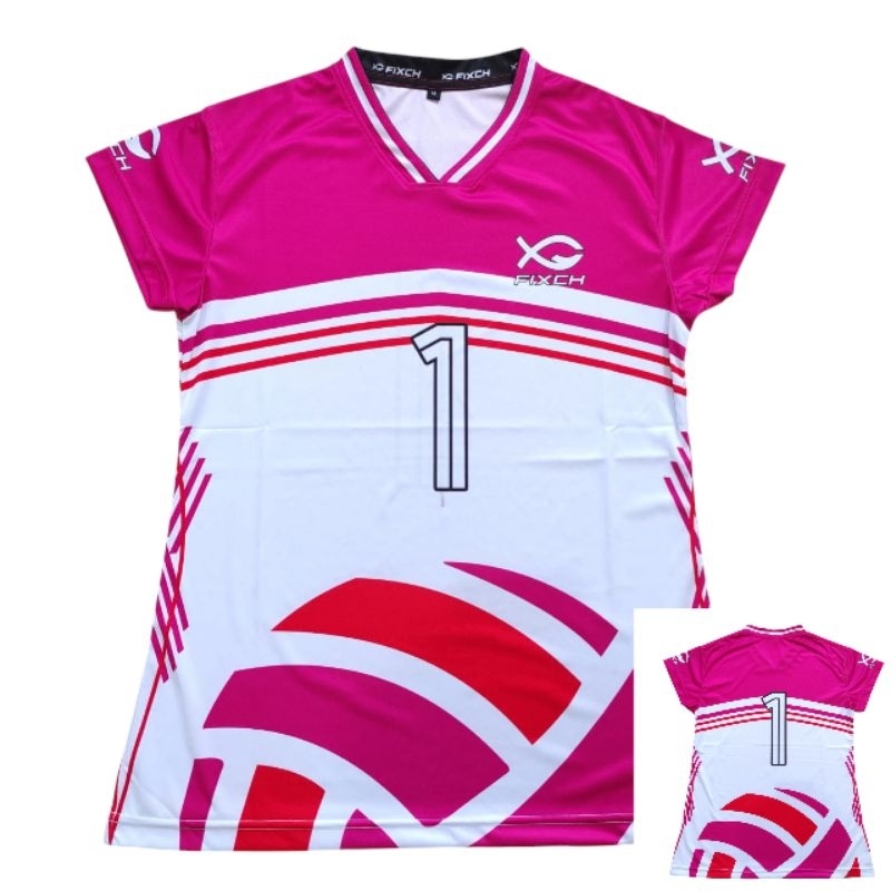 RB JERSEY VOLI WANITA FULL PRINTING KAOS VOLLY CEWE