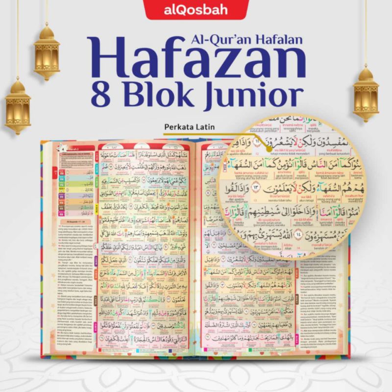 buku hafazan Tahfiz junior tanafus terjemah perkata latin