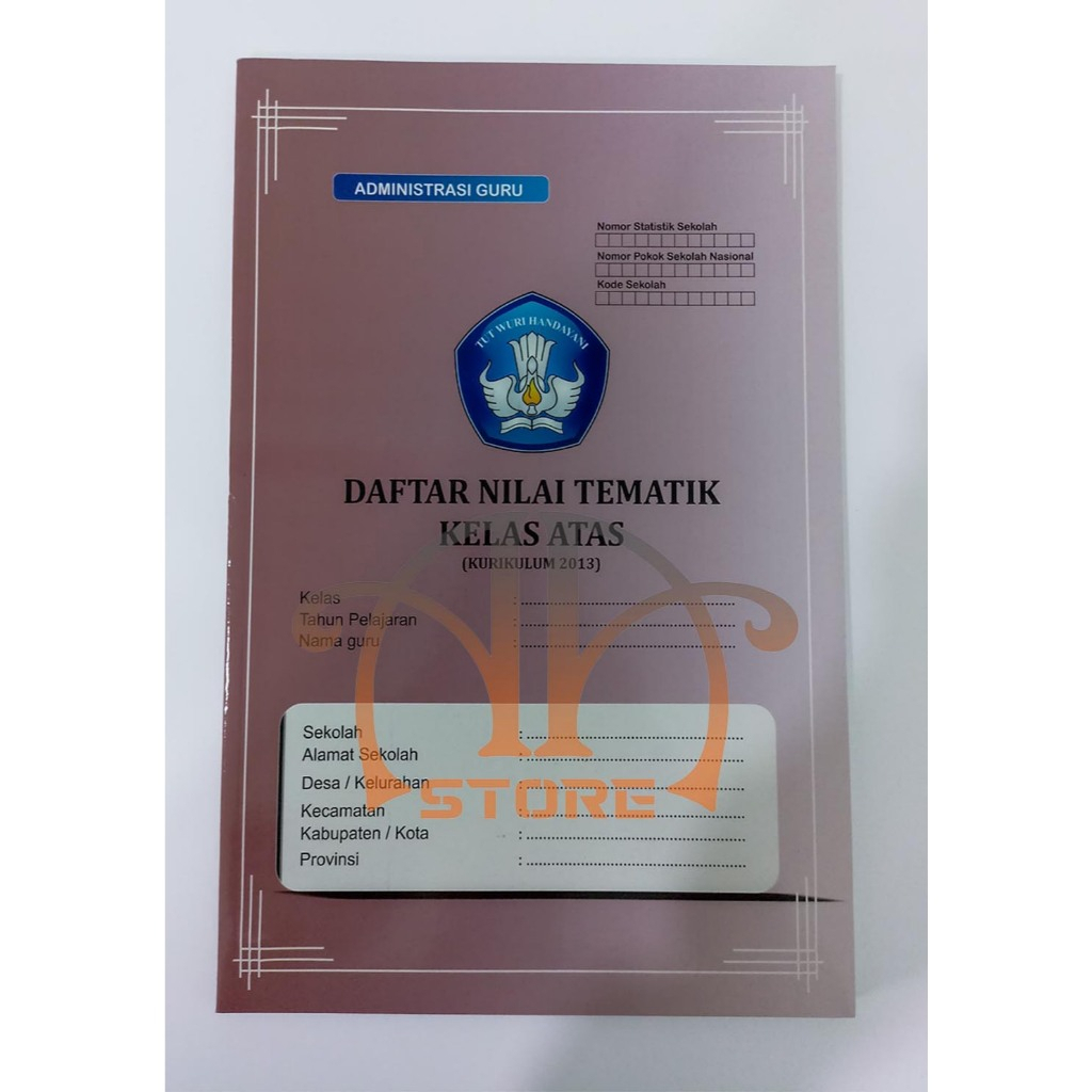 

Buku Administrasi Daftar Nilai Tematik Kelas Atas
