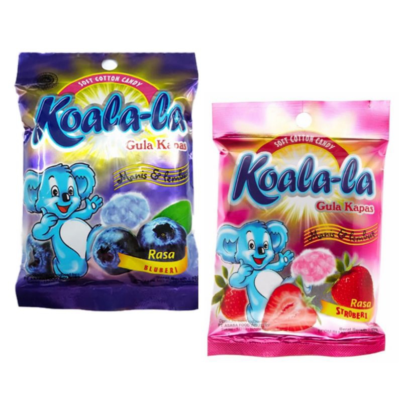 

KOALA-LA Permen Gula Kapas Stroberi blueberry 10 g