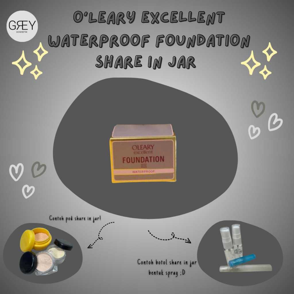 Oleary Excellent Waterproff Foundation 1 grm 3 grm 5 grm