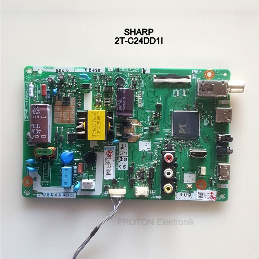 Mainboard LCD LED TV Sharp Aquos 2T-C24DC1I 2T-C24DD1l 2T-C24DD11 2T C24DC1I C24DD1l C24DD11 Mesin M