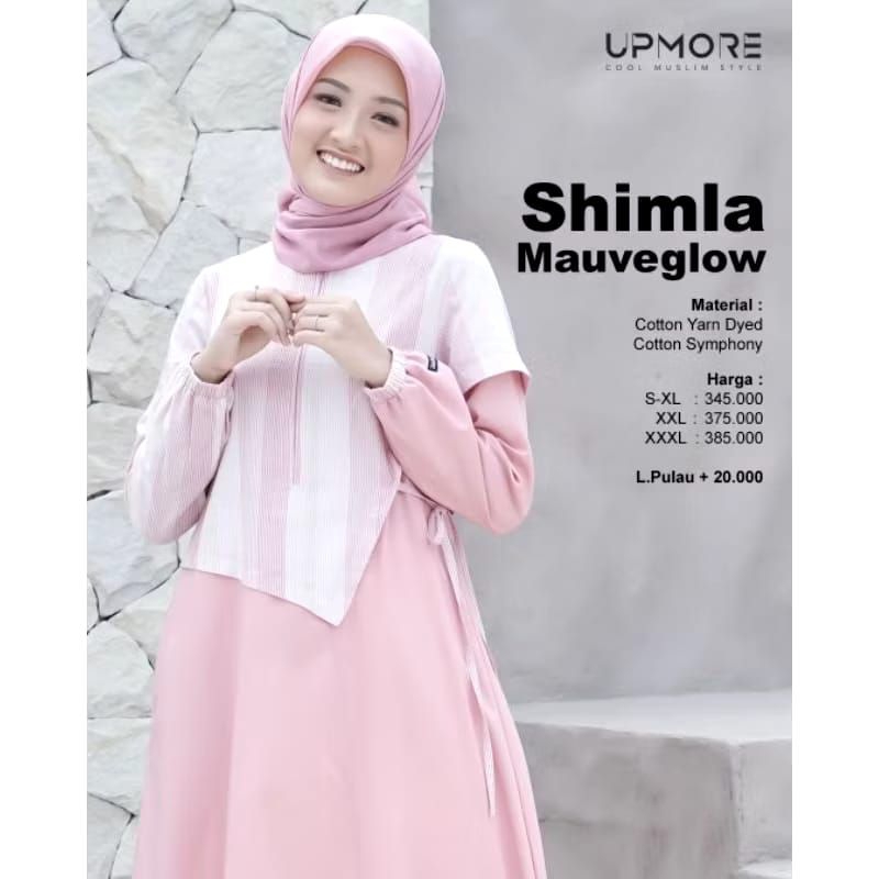 UPMORE GAMIS SHIMLA MAUVEGLOW CANTIK UNIK MUSLIM