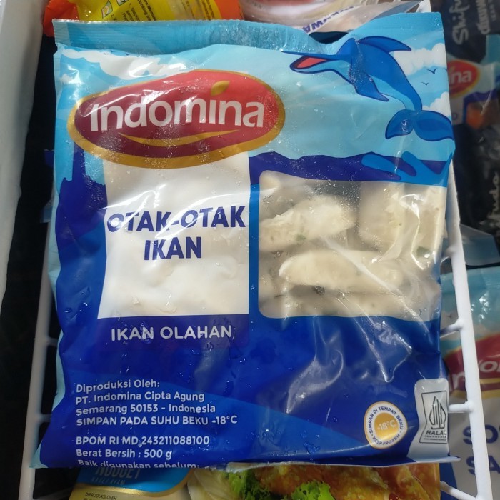 

PROMO!!,Indomina Otak-Otak Ikan 500 gr (satu pabrik&Rasa dengan Merk MINAKU)