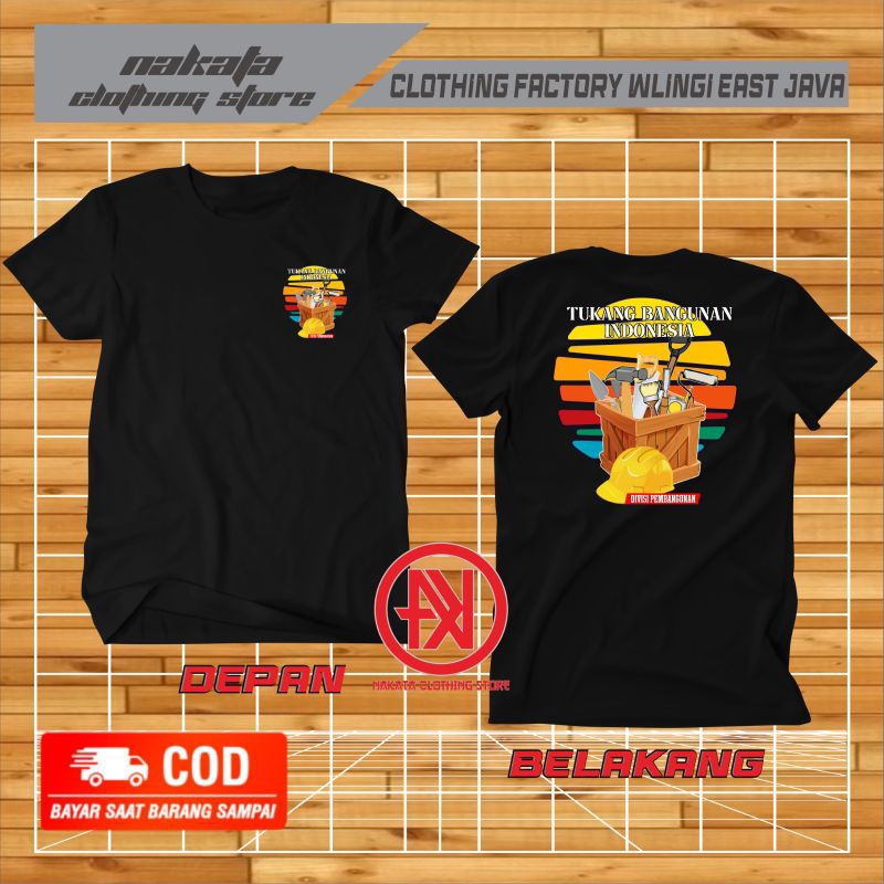 kaos tukang bangunan indonesia