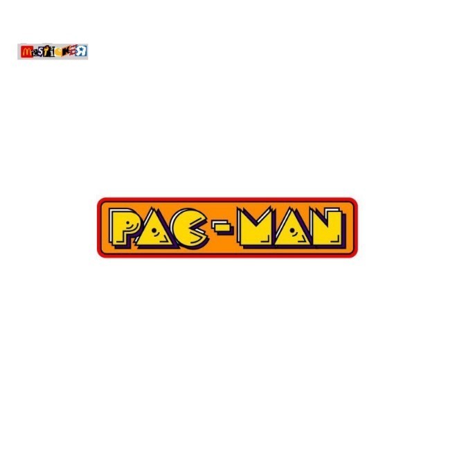 

sticker PAC MAN logo stiker retro vintage