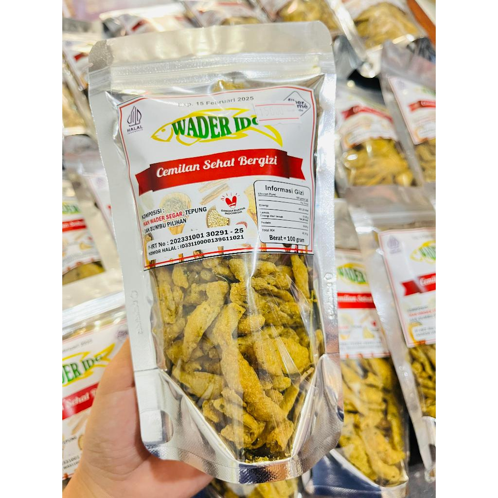 

Wader Crispy 100 Gram Camilan Sehat bergizi / Kripik Ikan Wader