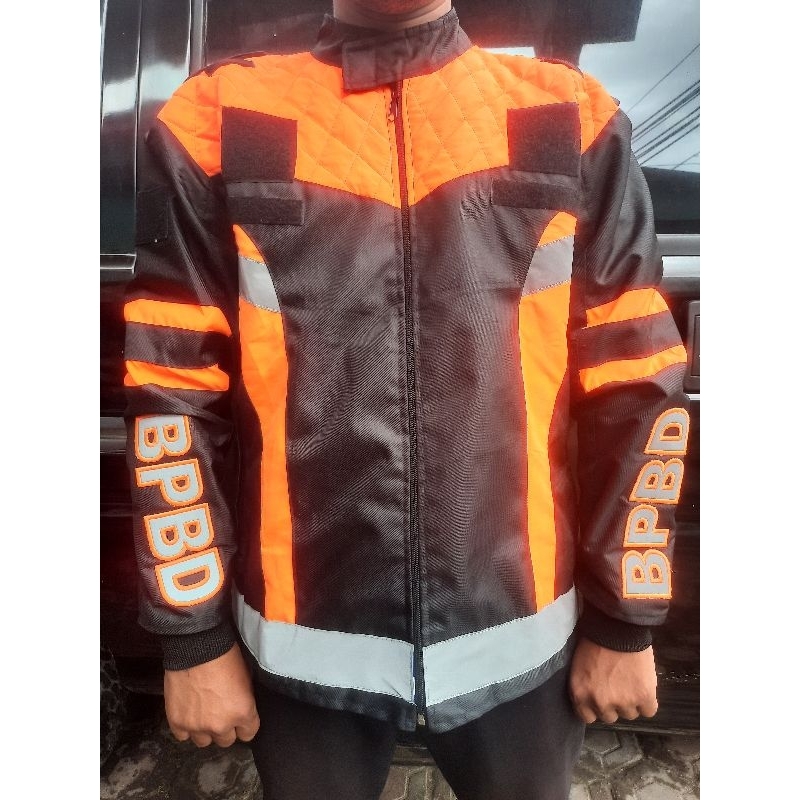 JACKET MOTOR DINAS POLISI TNI BPBD DISHUB INSTANSI PEMERINTAHAN BISA CUSTOM SATUAN FREE DESIGN