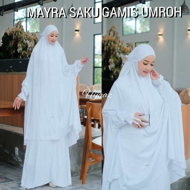 MAYRA SAKU GAMIS HAJI UMROH PUTIH JUMBO XXXXL