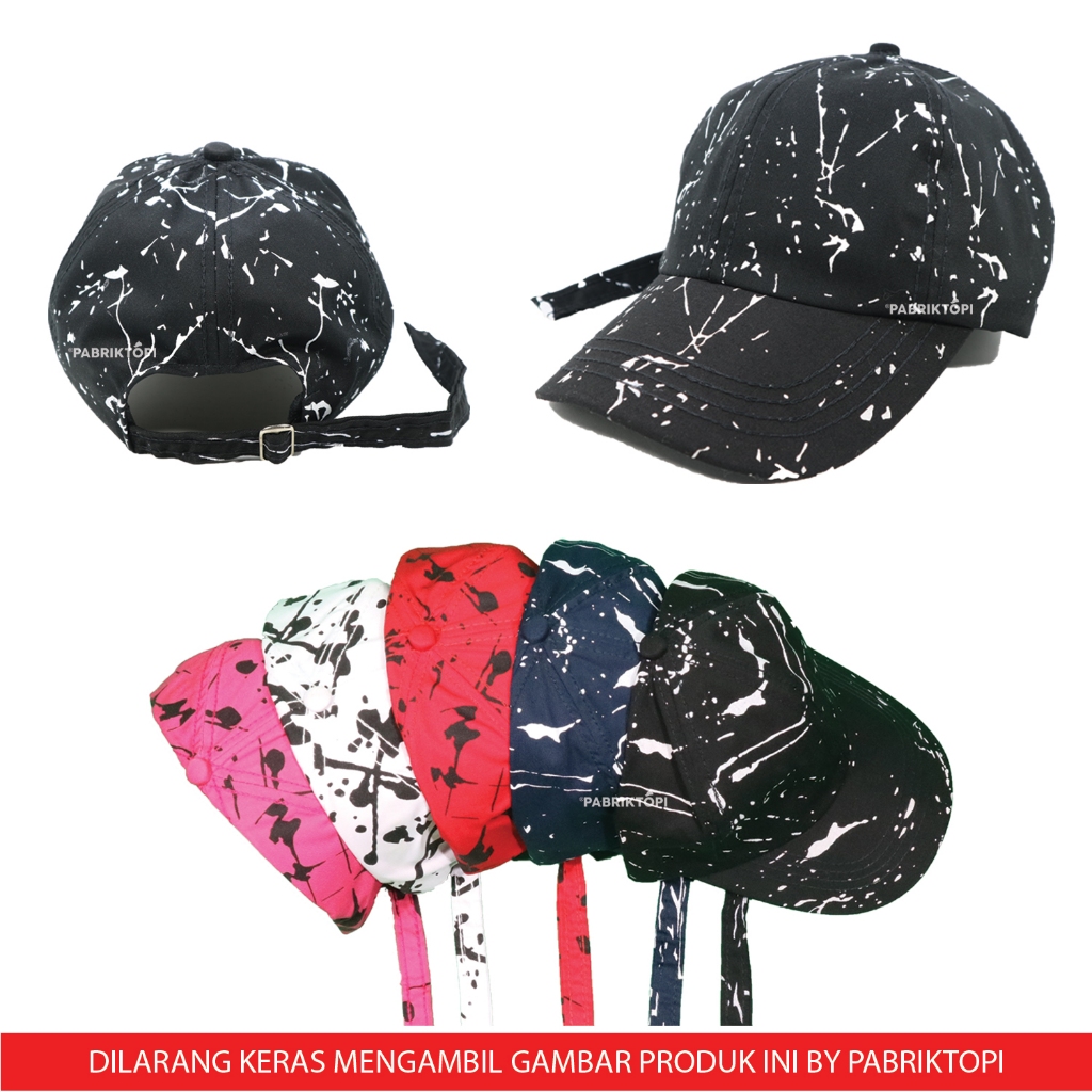 TOPI SABLON BERCAK TALI PANJANG TOPI KOREA TOPI KPOP TOPI PRIA TOPI WANITA (BAHAN DRILL RING)