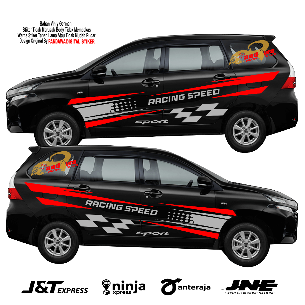 Sticker Mobil Avanza List Cutting Sticker Mobil Custom Terbaru Sticker Mobil Avanza Sigra veloz dll