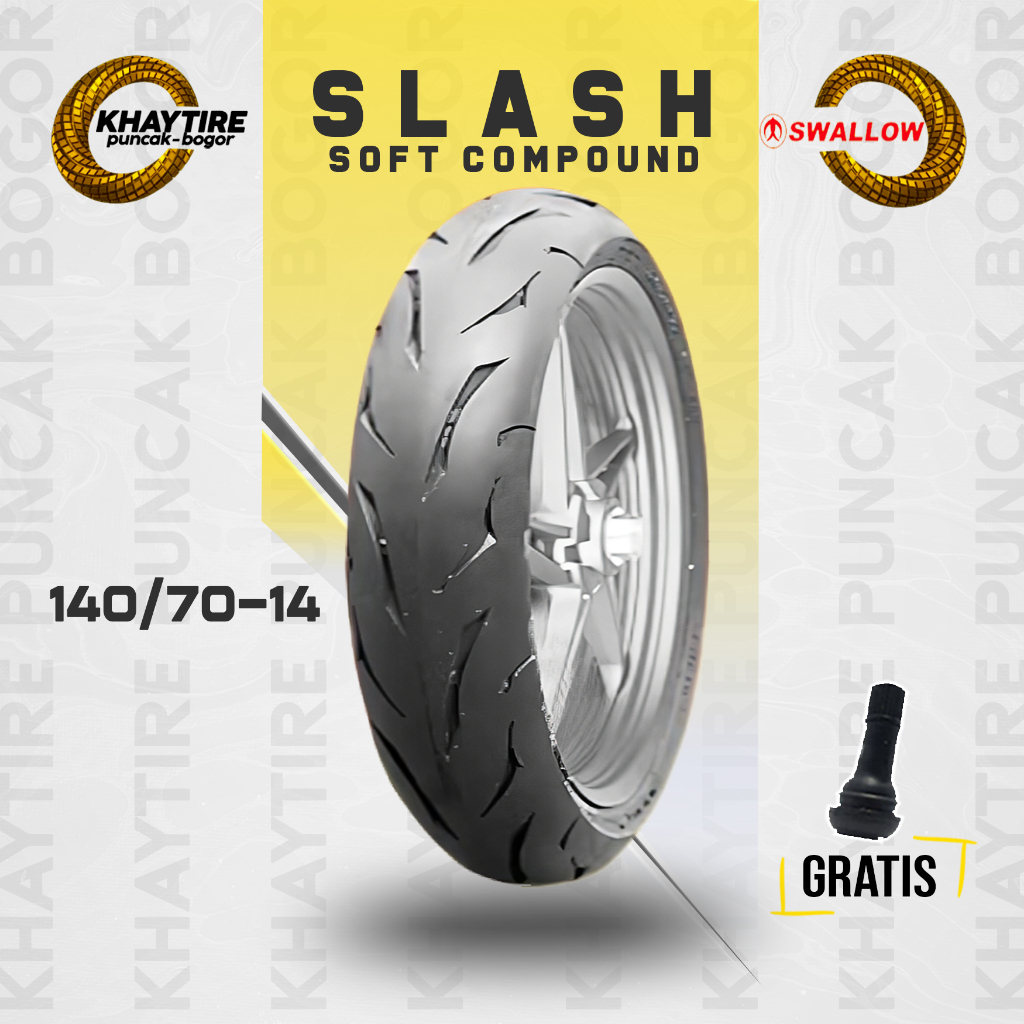 Ban Belakang Motor AEROX SWALLOW SLASH 140/70 RIng 14 Soft Compound