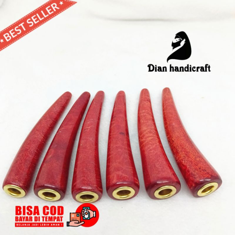 Once Pipa Batu Coral Marjan Merah Lubang Multifungsi