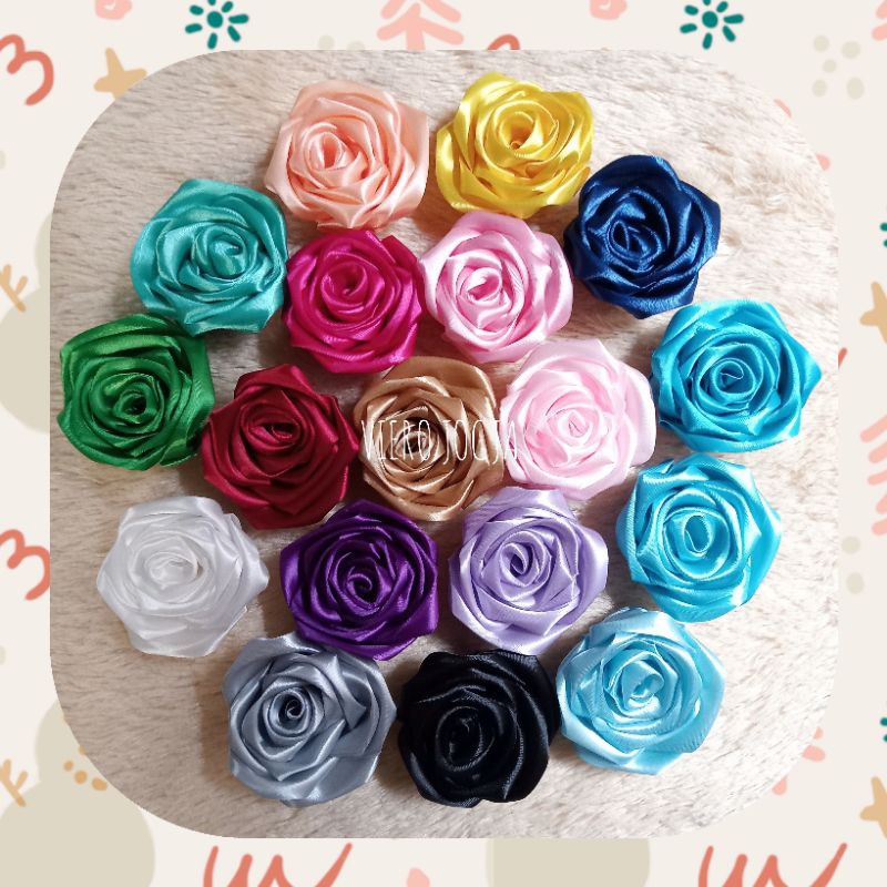 Bunga Pita Satin ECER - Bunga Untuk Buket
