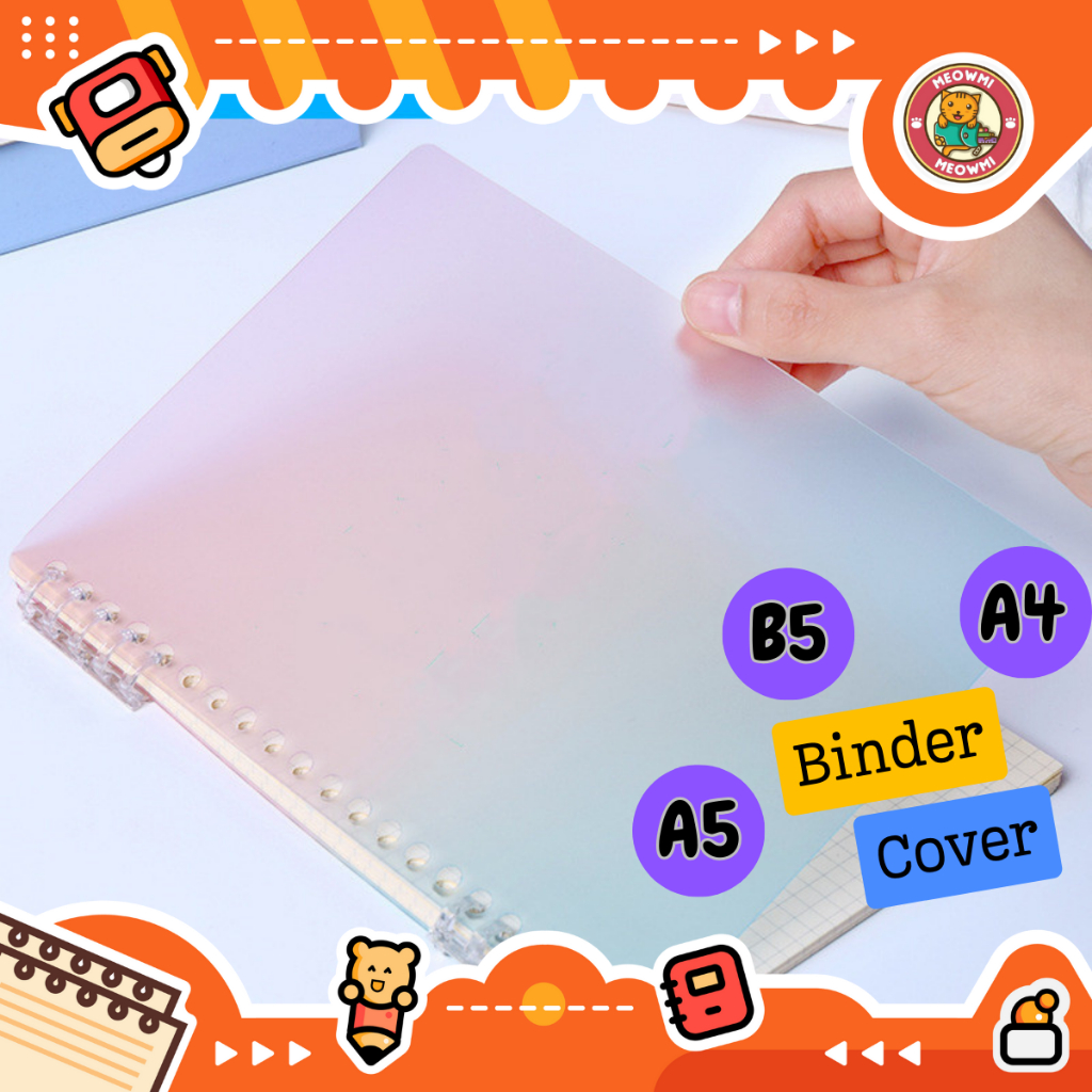 

Binder Cover 2pcs Pastel Colour A4 B5 A5 MB0151