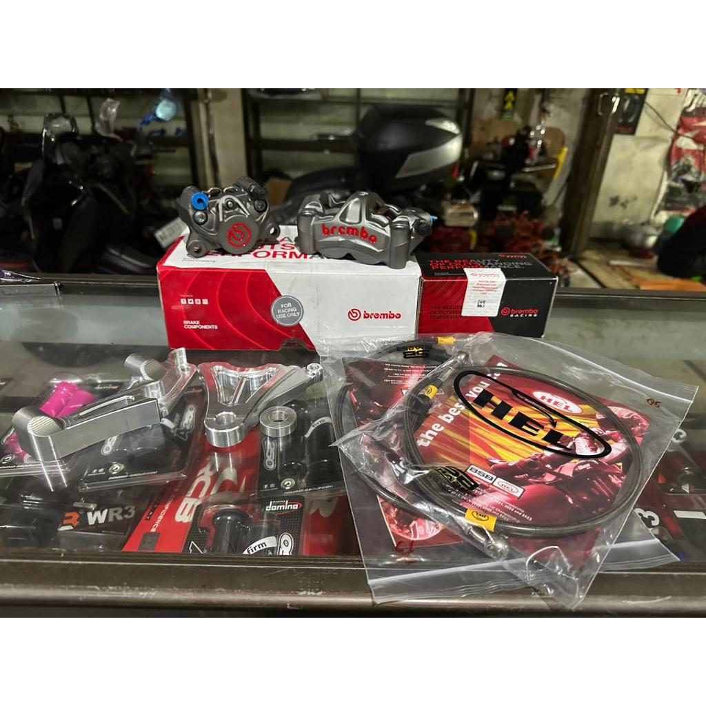 paket kaliper brembo M50 + P2 ninja SS ori italy