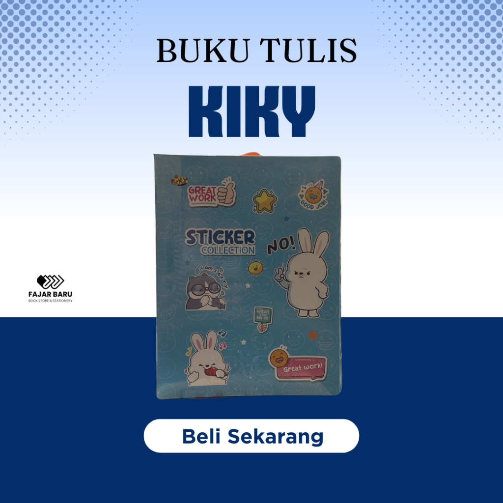 

[ PAK 10 BUKU ] BUKU TULIS SEKOLAH KIKY - 38 LEMBAR - COVER GAMBAR