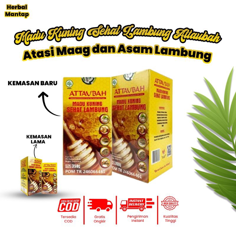 

Madu Kuning Sehat Lambung Attaubah, Untuk Gerd, Asam Lambung Naik, Liver dll