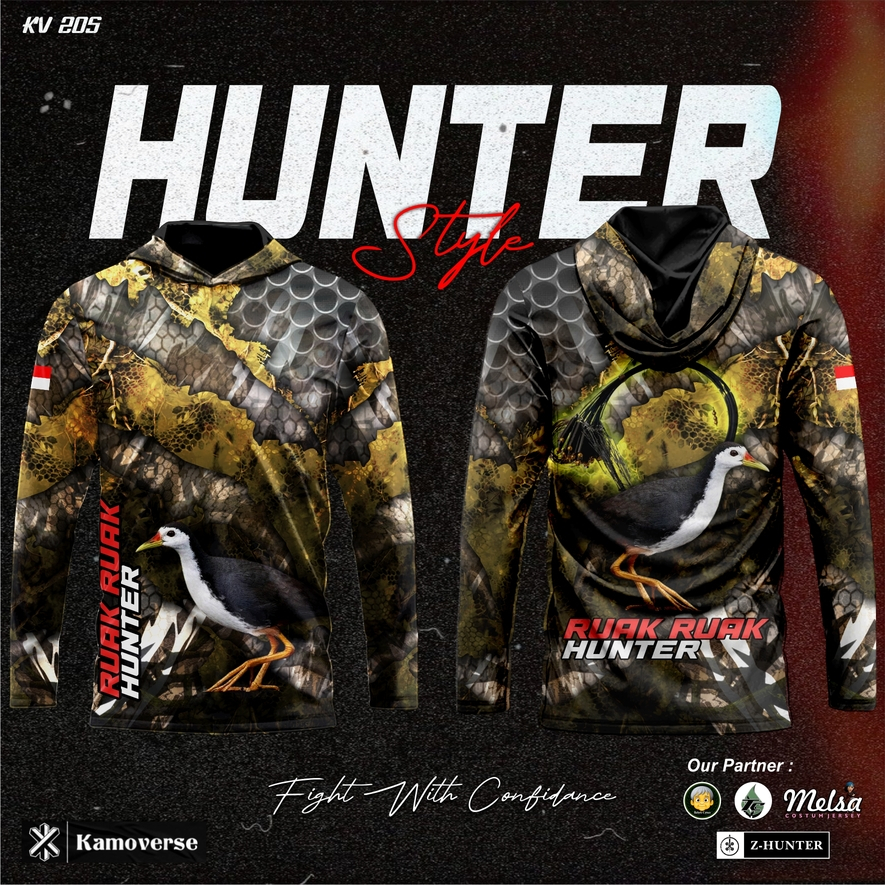 KAMOVERSE JERSEY BERBURU RUAK RUAK MOTIF CAMO BISA CUSTOM