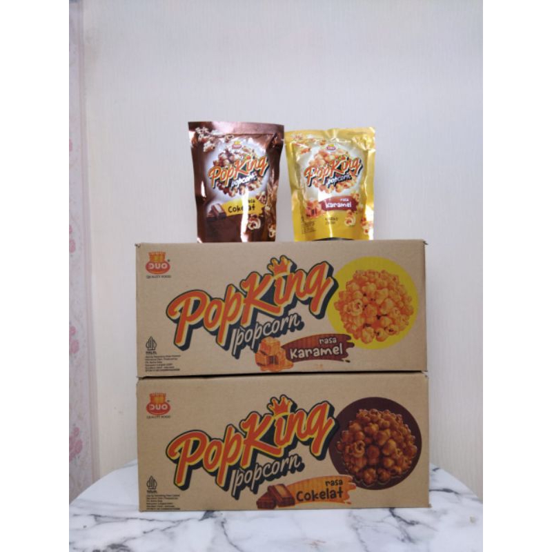 

PopKing Popcorn Rasa Karamel dan Cokelat 30pcs/dus @20gr