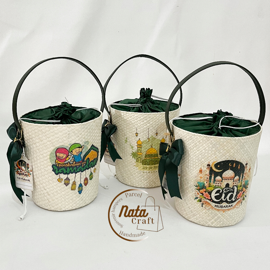 

natacraft-Tas Hampers Anyaman Decoupage Ramadhan Lebaran Tas Anyaman Parcel