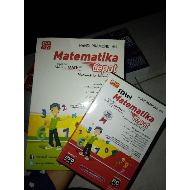 

Preloved Buku Matematika Cepat by Handi Pramono, dkk +2 Keping DVD