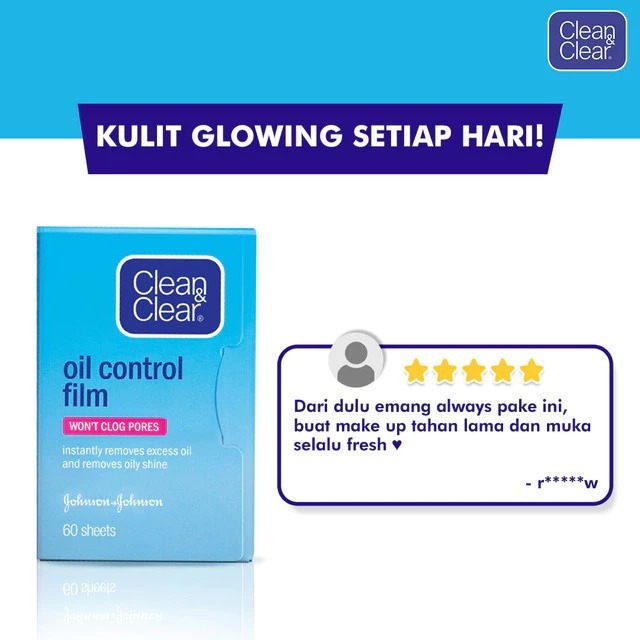 Clean & Clear Oil Control Film Face Paper  60sheet