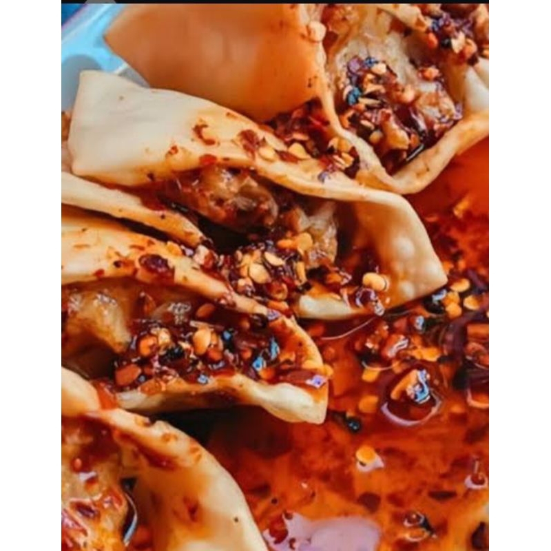 

pangsit goreng Chili oil/Wonton pedas nampol