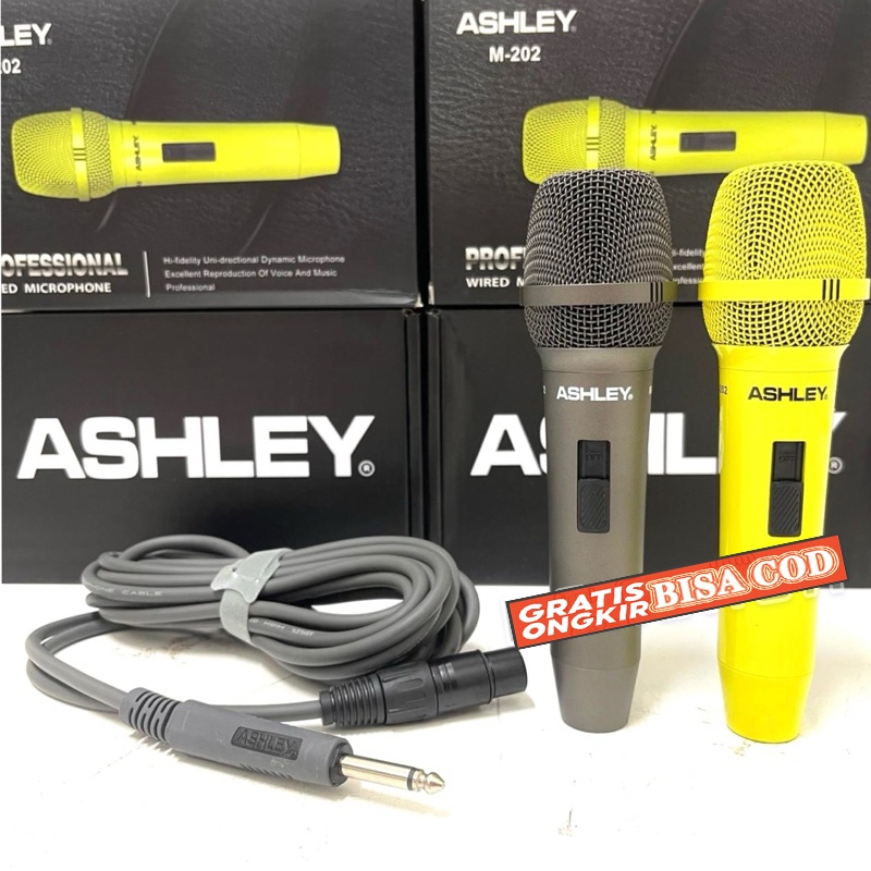 mic kabel ashley m202 m 202 original mikropon