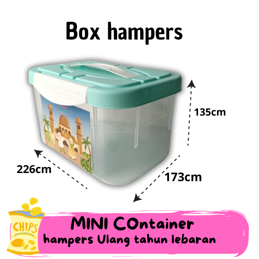 Mini Container Hamper Box glory wadah serba guna hampers ulang tahun lebaran