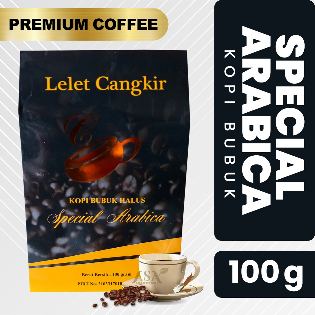 

Kopi Bubuk Arabika Gayo Original Premium 100 gram Cap Lelet Cangkir