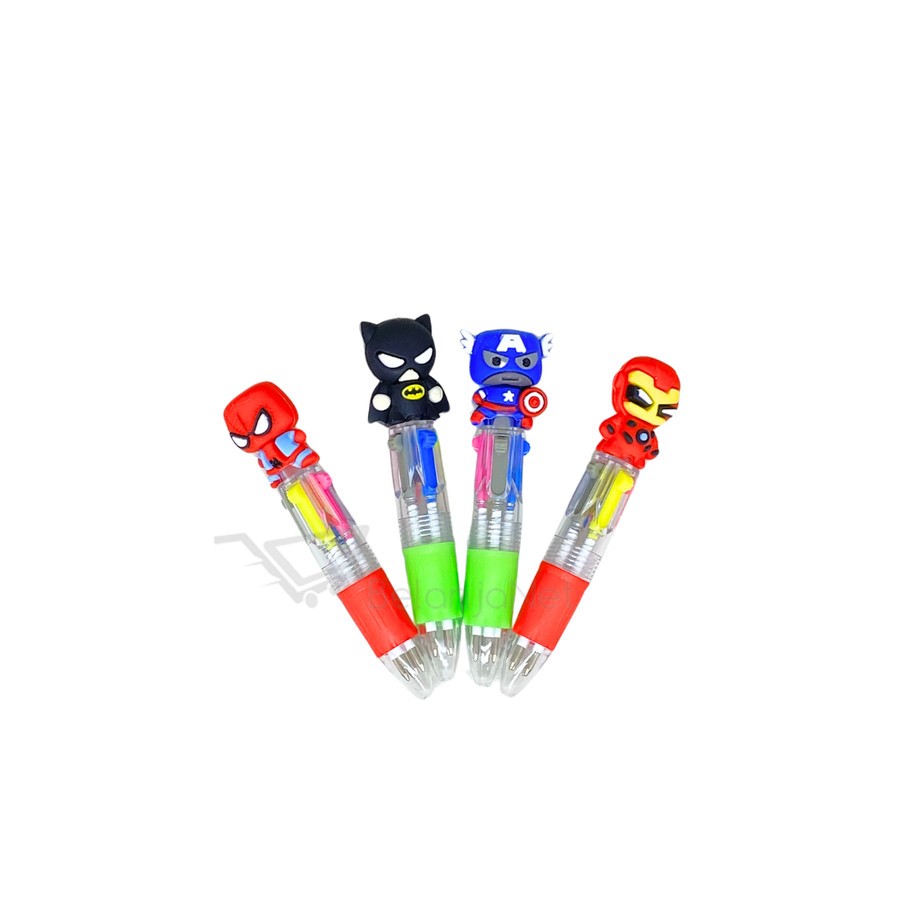 

Mini Pulpen Ballpoint Bolpen Cetek Mekanik Avenger Spiderman Batman Ironman Captain America 4 warna