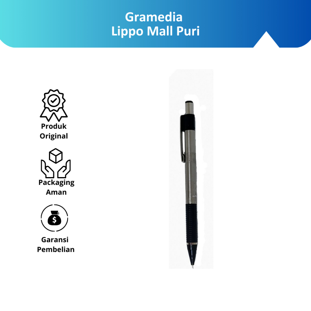 

Gramedia Lippo Mall Puri - Faber-Castell - Pensil Mekanik Grip Matic Warna Biru
