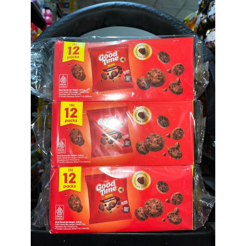 

good time MINI cookies double choco box isi 12 pcs