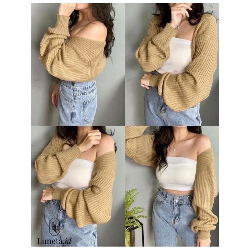 CANDY SHORT OVERSIZE CROP TOP BALERO/CARDIGAN CROP OUTER RAJUT