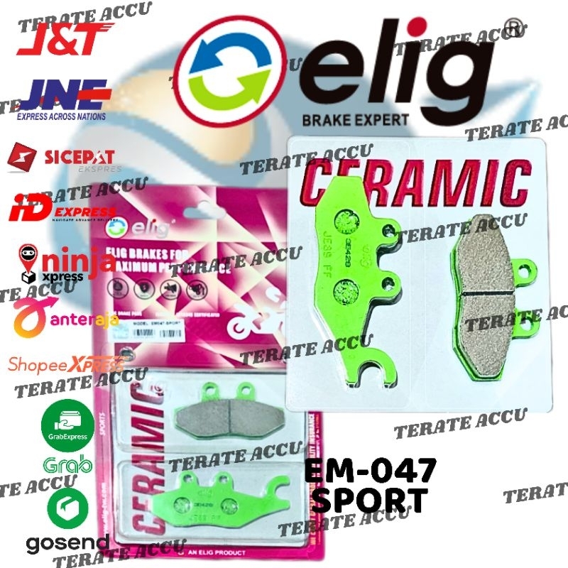 Dispad Elig Sport Kampas Rem Depan Vespa Sprint 3V, GTX, MP3, Liberty 100/150