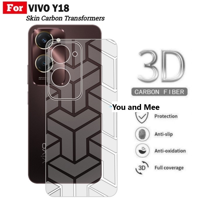 Skin Back Transformers 3D VIVO Y19s Y17s Y35 Y36 Y16 Y22 Y33T Y33S Y30 Y30i Y50 Y21-2021 Y21a Y21T Y