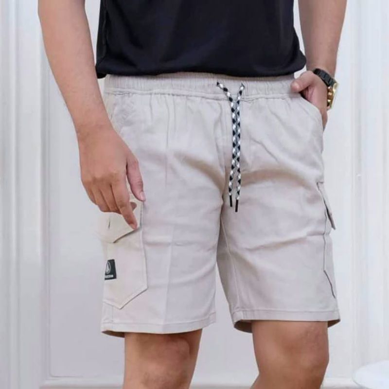 Boardshort Cargo Celana Pendek Pria Catton Twill S-XXL