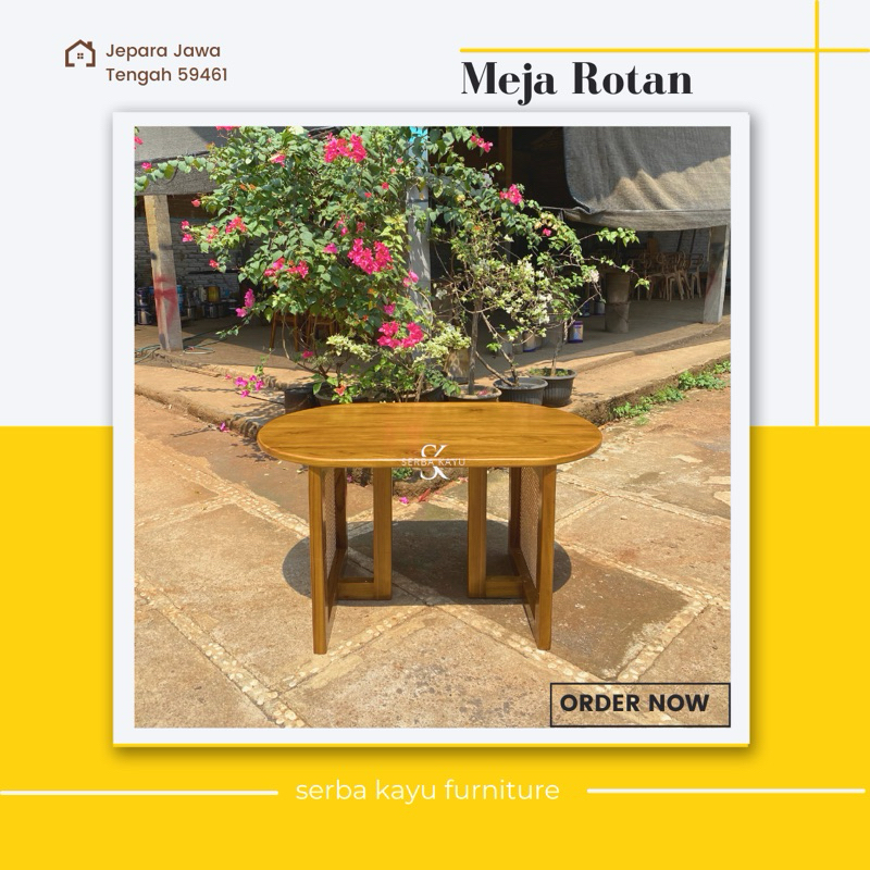 Meja Rotan Meja Makan Rotan Meja Cafe Rotan