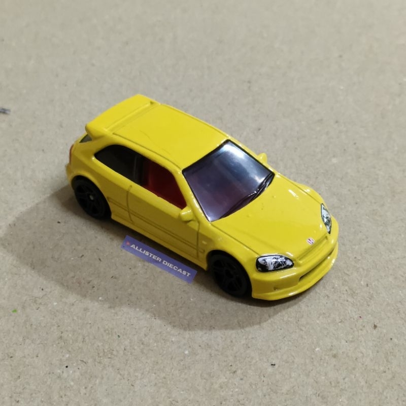 LOOSE Hot Wheels 99 Honda Civic Type R EK9 Kuning Hotwheels Honda Civic EK9 Kuning HW JDM Cars