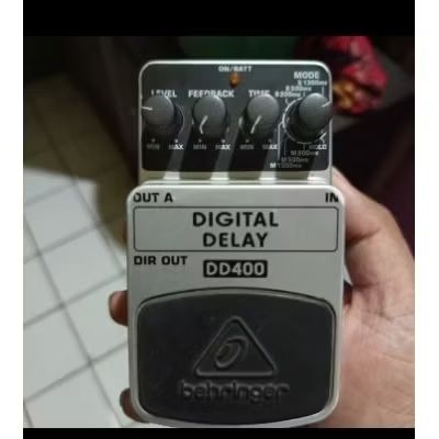 efek gitar delay behringer dd400 mulus lengkap dus