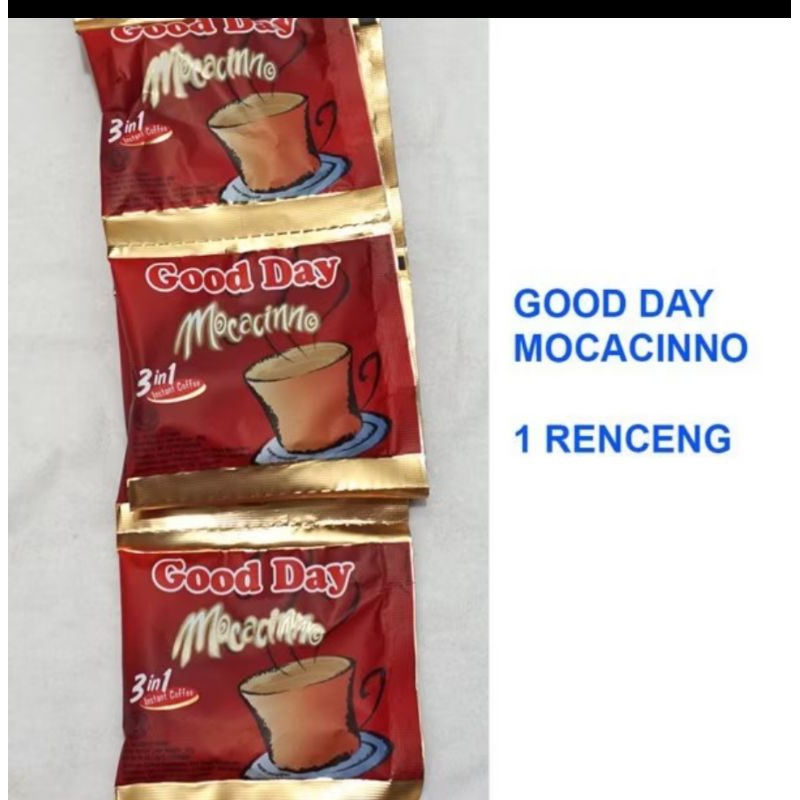 

kopi good day mocacinno 1 renteng isi 10 sachet