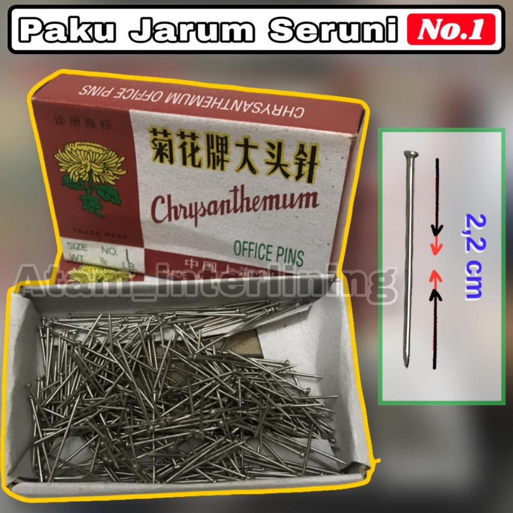 Jarum Seruni No 1 Panjang 2,2cm   | jarum paku | jarum paku panjang | jarum paku seruni | jarum pent